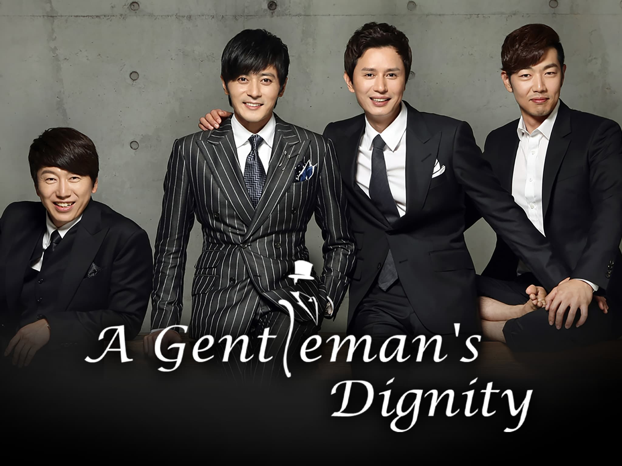 A Gentleman's Dignity dizisi beyefendilerini içeren görsel